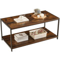 Rustic Coffee Table | Industrial Wood & Metal TV Stand