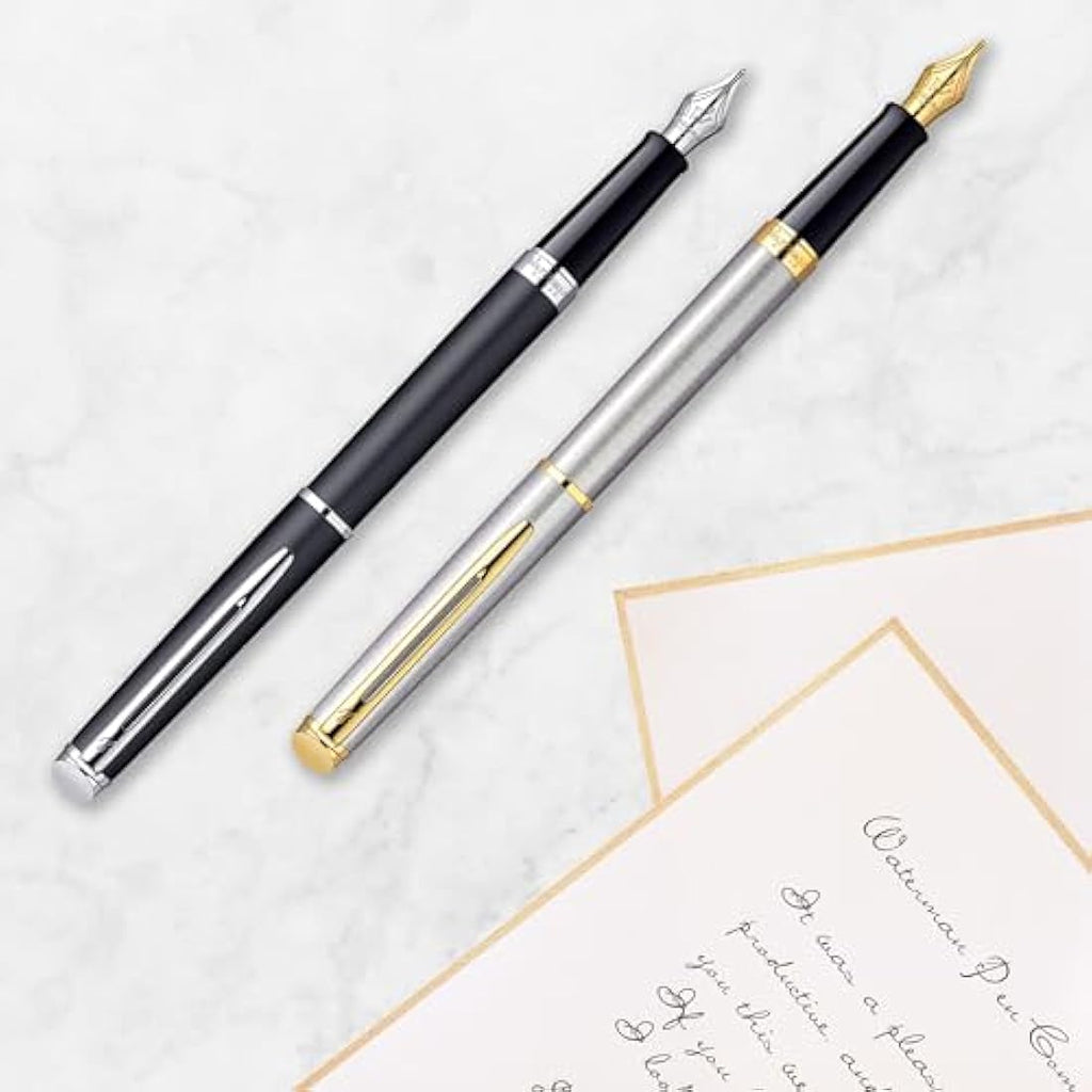 Waterman Hémisphère Fountain Pen | Stainless Steel & Chrome | Fine Nib