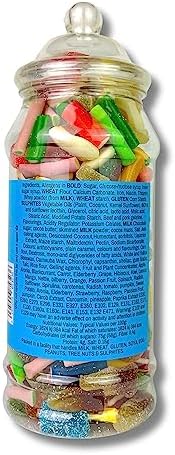 Jolof Store Happy Birthday Pick n Mix Retro Sweet Jar - 650g Gift