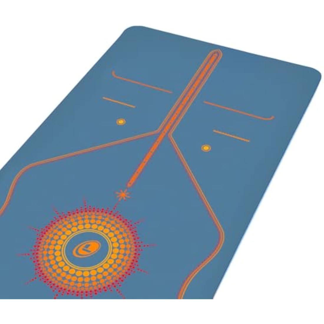 Liforme Radiant Sun Yoga Mat – Non-Slip Eco-Friendly Mat with Bag