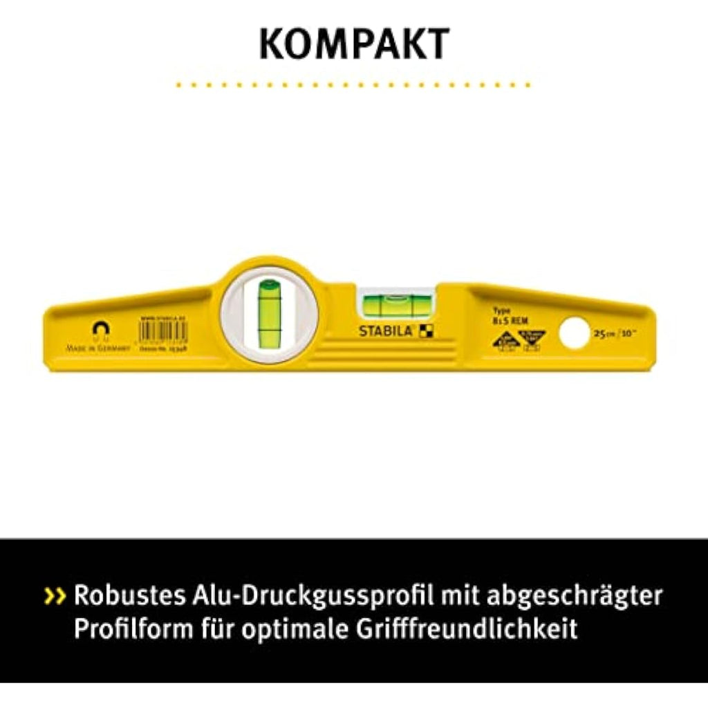Stabila Type 81SREM Rare Earth Magnetic Spirit Level with Holster