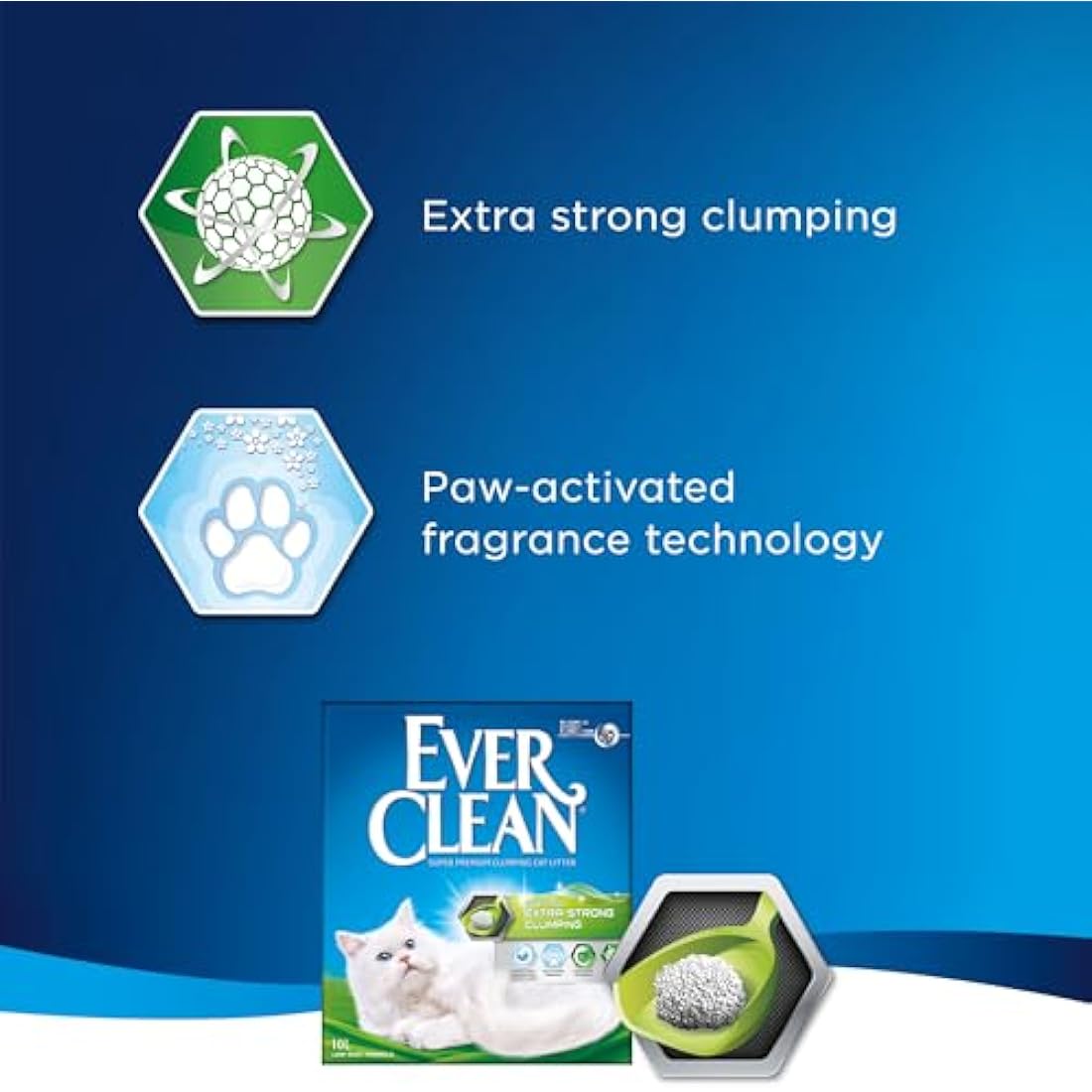 Ever Clean Extra Strong Clumping Cat Litter | Scented & Odour Control | 10L