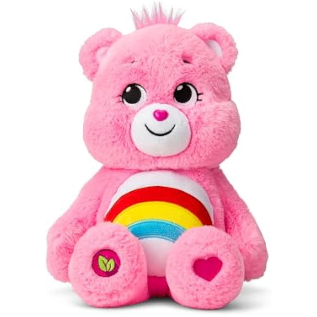 Care Bears Cheer Bear 35cm Medium Plush - Pink Rainbow Soft Toy