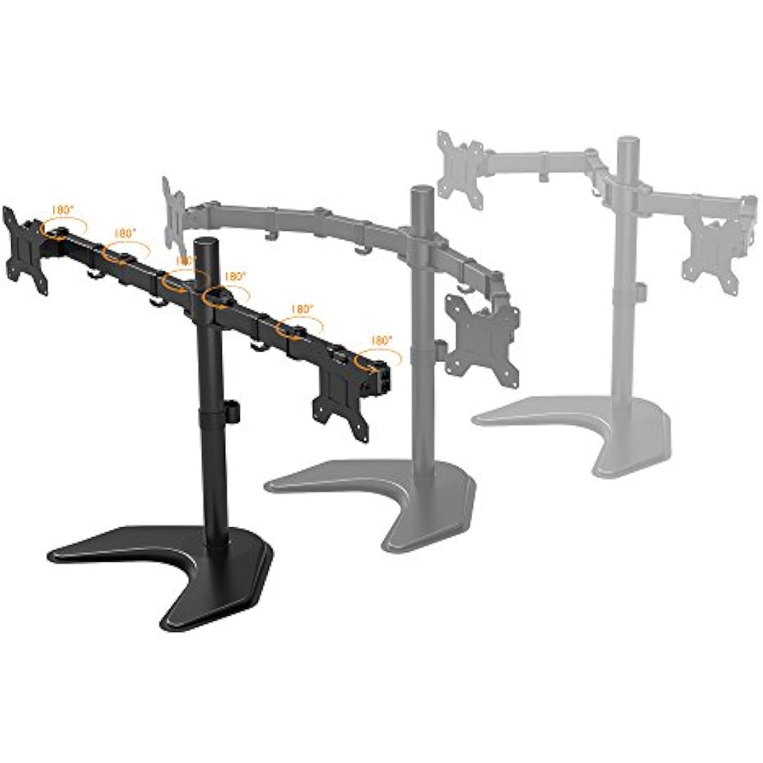 BONTEC Dual Monitor Stand – Double Arm Desk Mount for 13-27" Screens