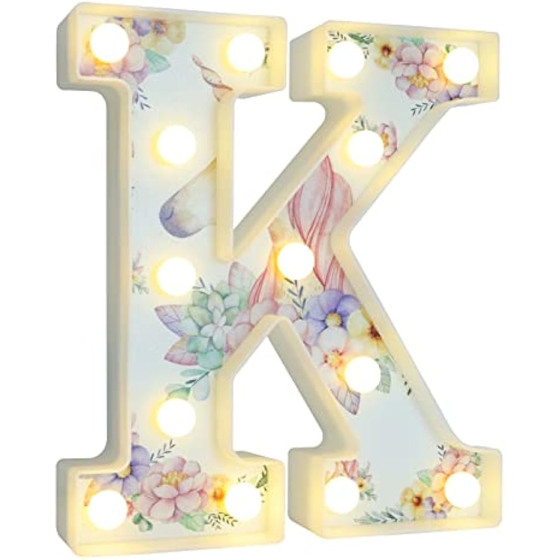 Vimlits Unicorn LED Light Up Letter K – Warm White Bedroom Decor