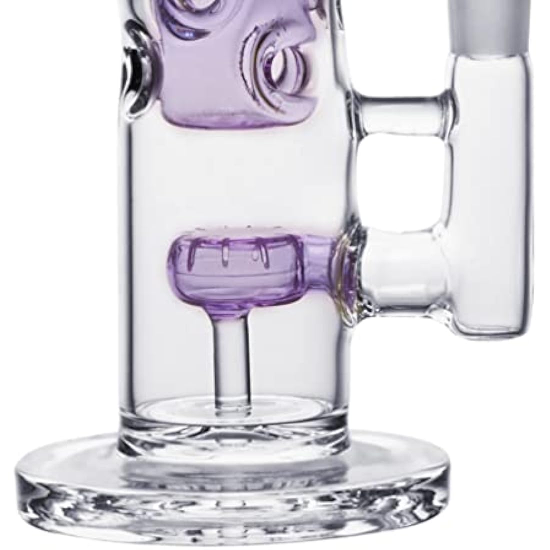 8" Glass Honeycomb Bong – Handmade Water Pipe with Banger