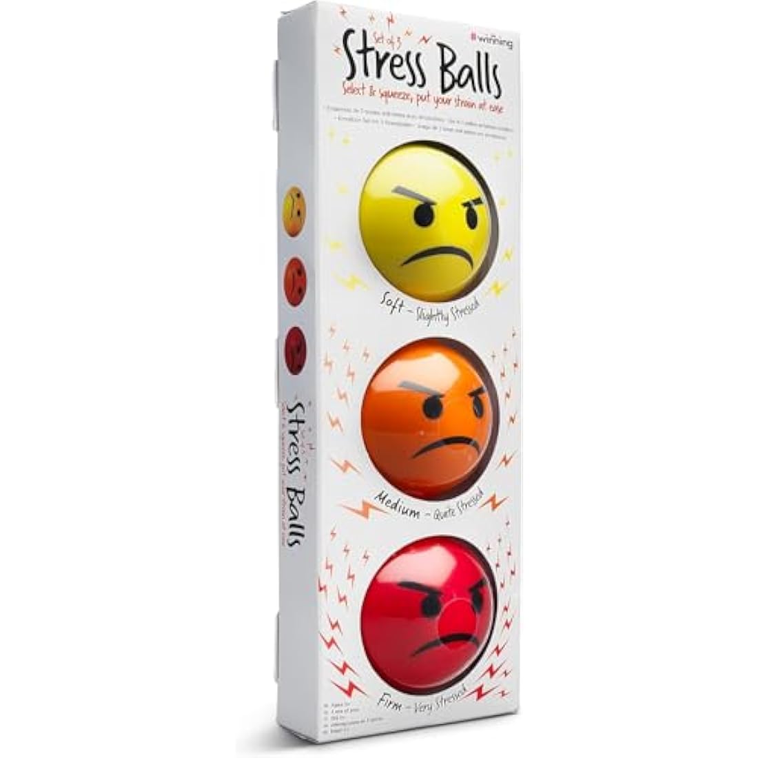 #winning Emoticon Stress Balls - 3 Pack Hand Therapy & Grip Strength
