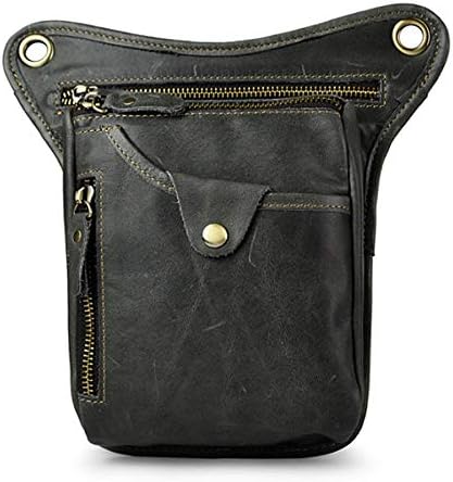 Leather Drop Leg Bag – Motorcycle Thigh Waist Fanny Pack