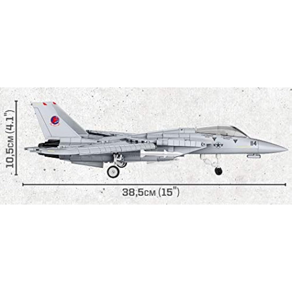 COBI 5811 Top Gun Building Blocks Model Kit - 754 Pieces, Gray