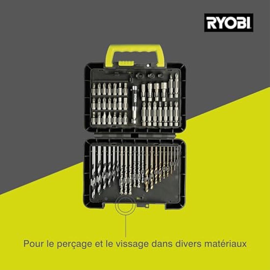 Ryobi RAK60DDF 60-Piece Drill and Screwdriver Bit Accessory Set