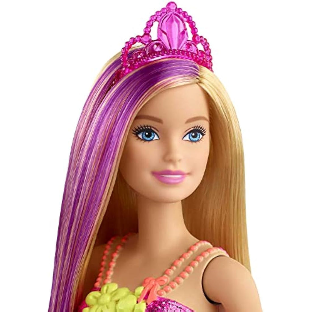 Barbie Dreamtopia Princess Doll – 12-Inch Blonde with Purple Hair