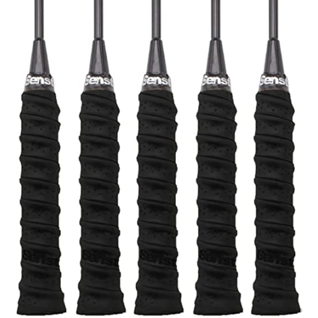 Senston PU Tennis Racket Overgrip – 5 Pack Anti-Slip Perforated Grips