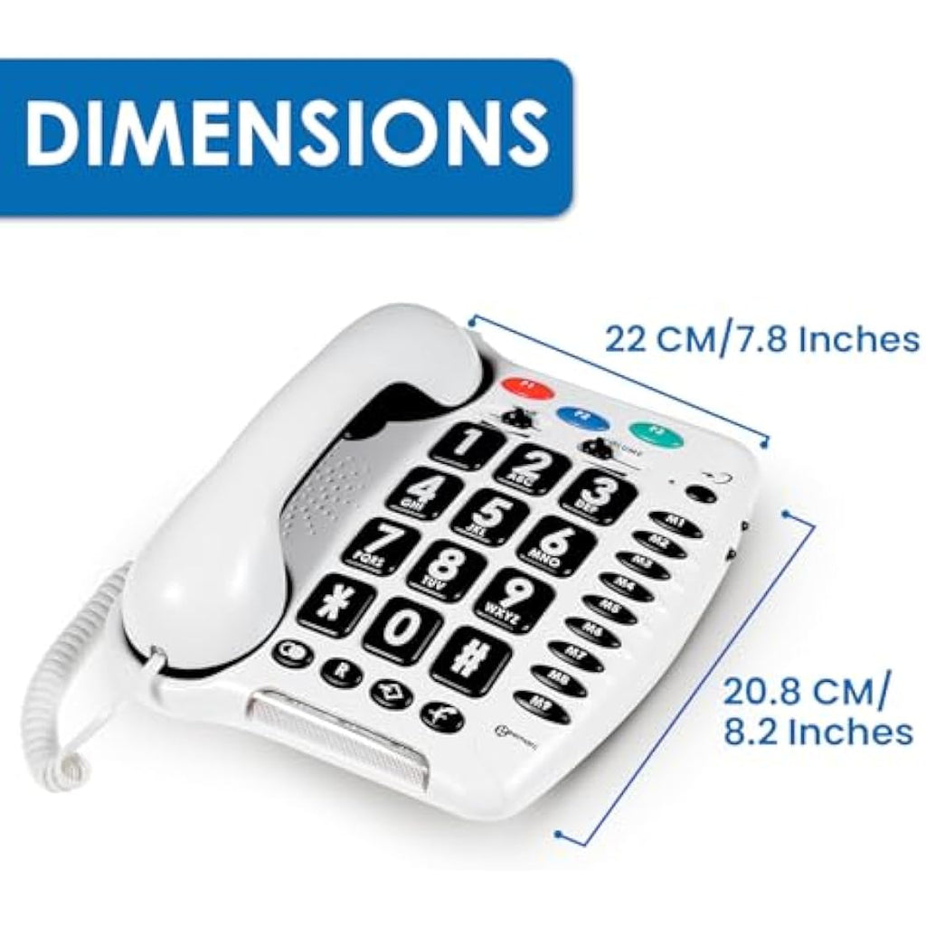 Geemarc CL100 Big Button Senior Phone – Amplified Hearing Aid Compatible