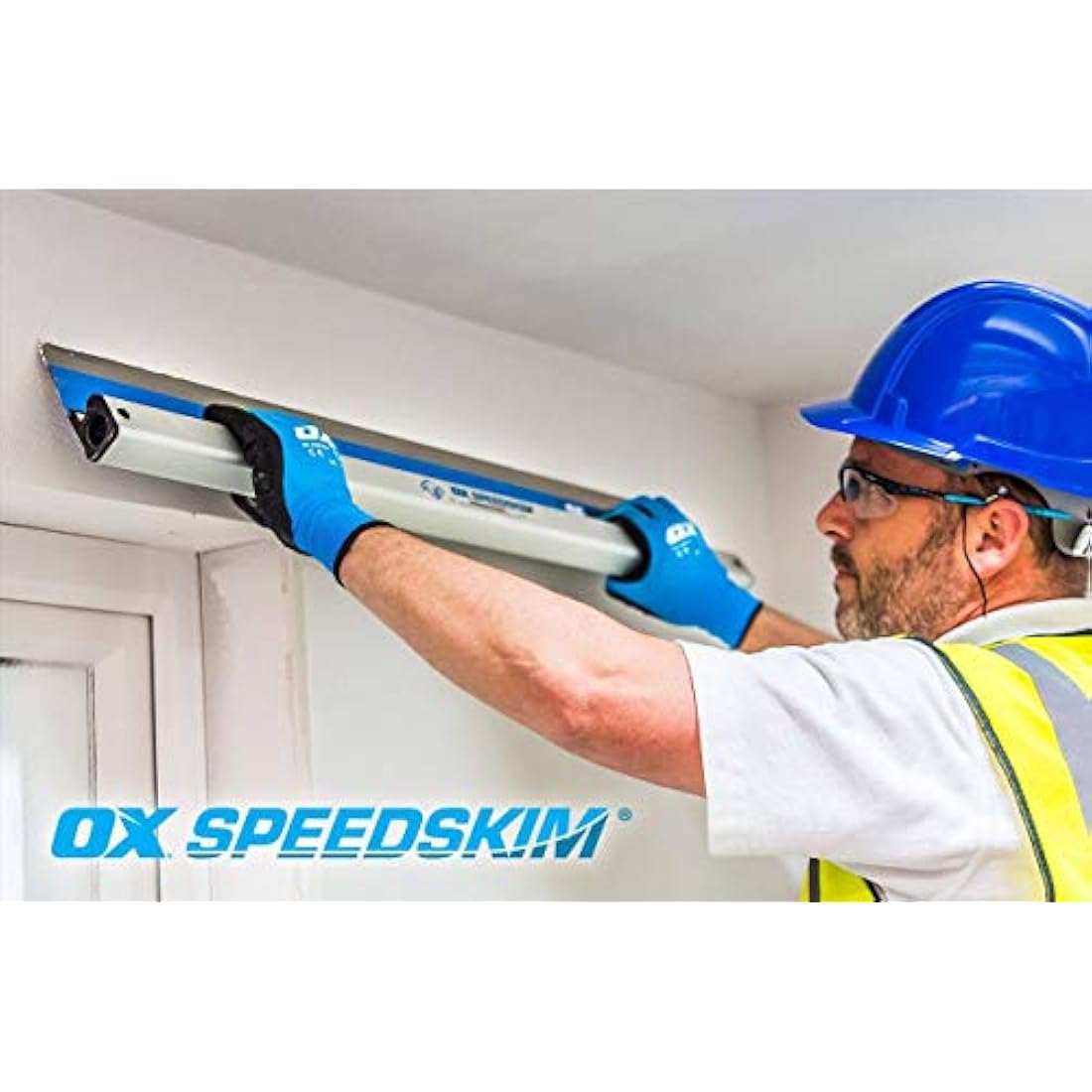 OX Speedskim SF 900mm Plaster Skimming Rule | Stainless Steel Flex Blade