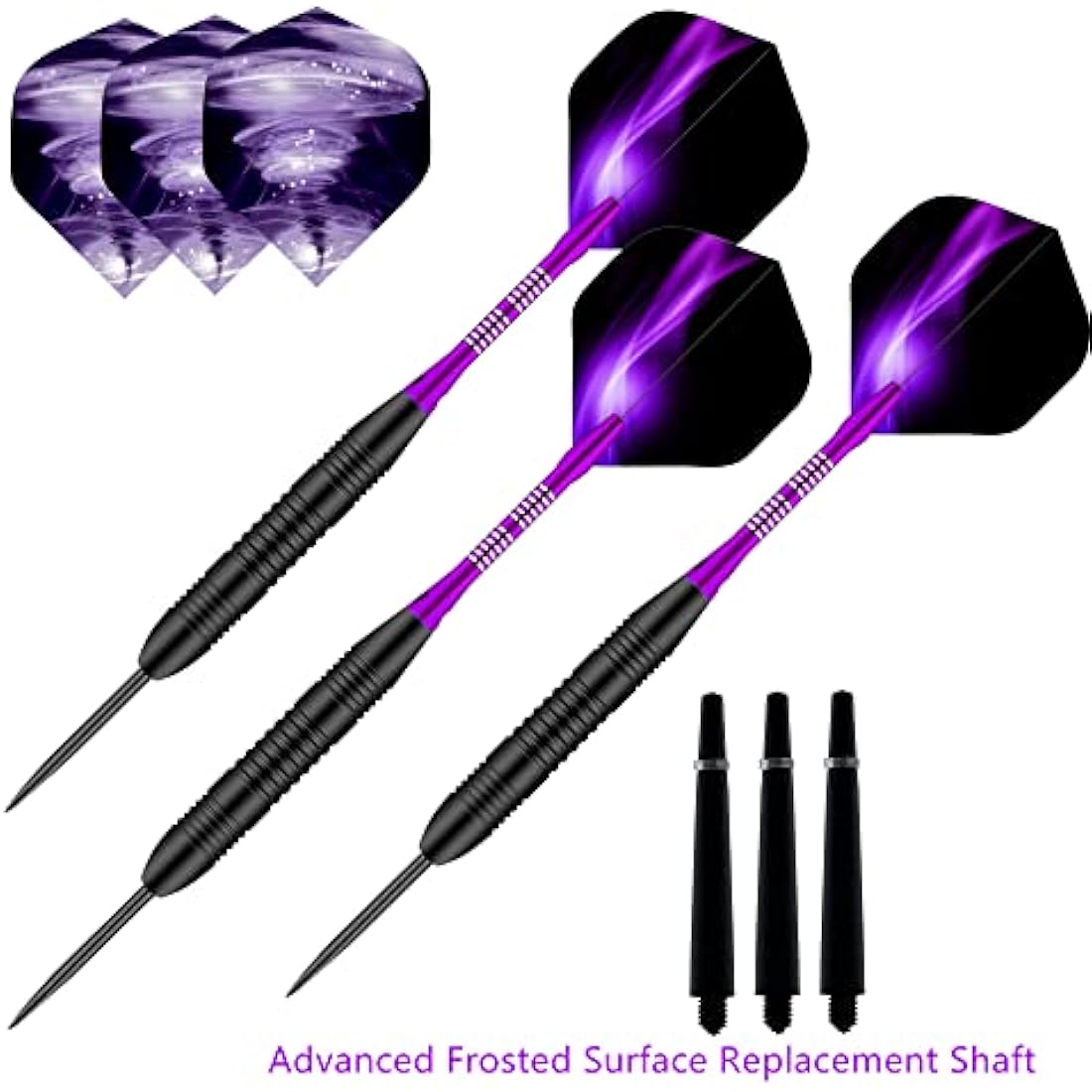Professional Steel Tip Darts Set – 22g Brass Barrels & Case