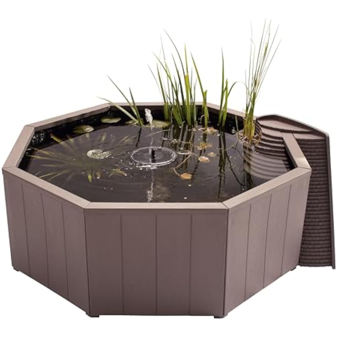 Blagdon Liberty No Dig Raised Pond | Solar Fountain & Wildlife Ladder