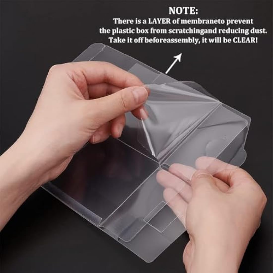 BENECREAT 20PCS Clear PET Gift Boxes - 8x8x8cm Square Party Favor Boxes