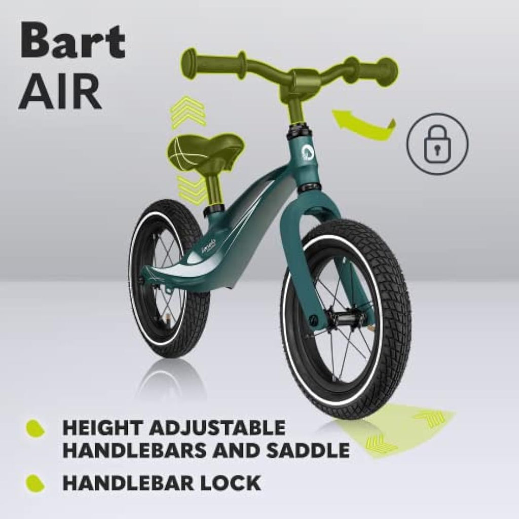 Lionelo Bart Balance Bike | Lightweight Magnesium Frame with 12" Wheels