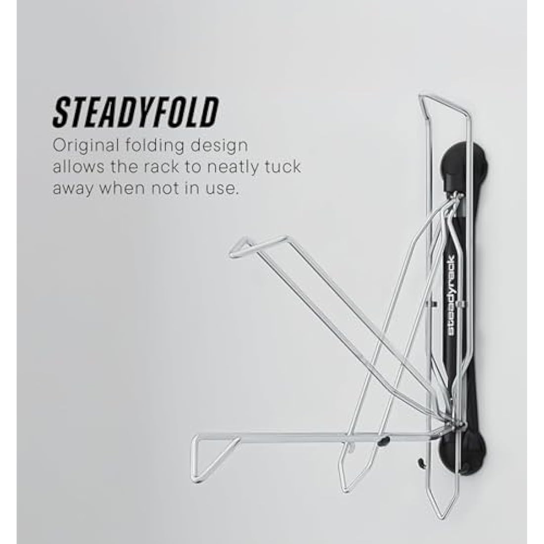 Steadyrack Classic Bike Rack – Vertical Wall Mount Swivel Storage