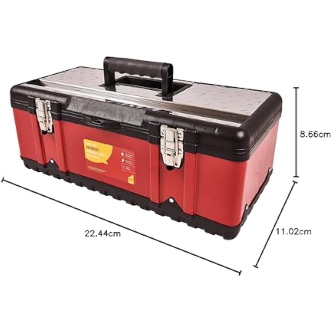 Amtech N0150 23-Inch Heavy-Duty Toolbox with Removable Tool Tray