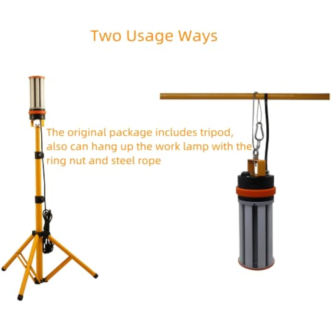 Choen LED Tripod Work Light | 6500LM 360° Jobsite Lighting for Construction