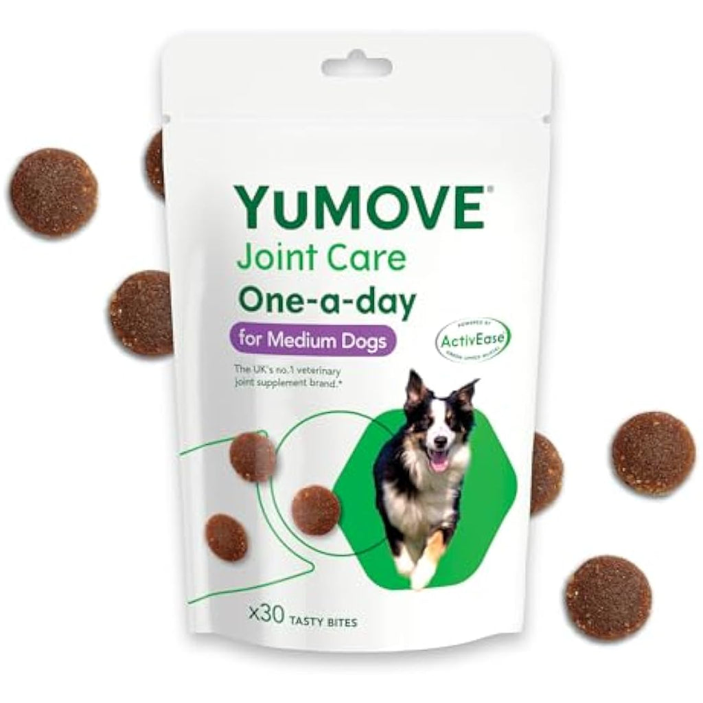 YuMOVE ONE-A-DAY Dog Hip and Joint Supplement for Medium Dogs, 30 Chews
