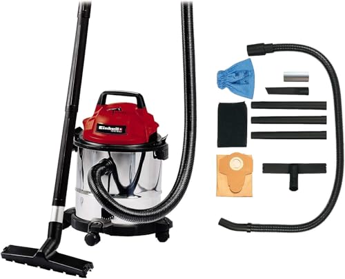 Einhell TC-VC 1812 S Wet & Dry Vacuum Cleaner | 1250W Stainless Steel