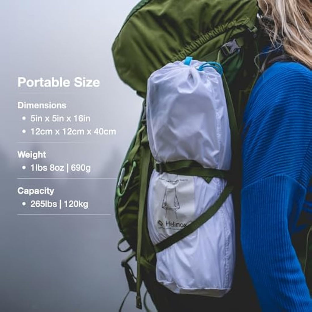 Helinox Chair Zero Highback Ultralight Backpacking Chair | Black
