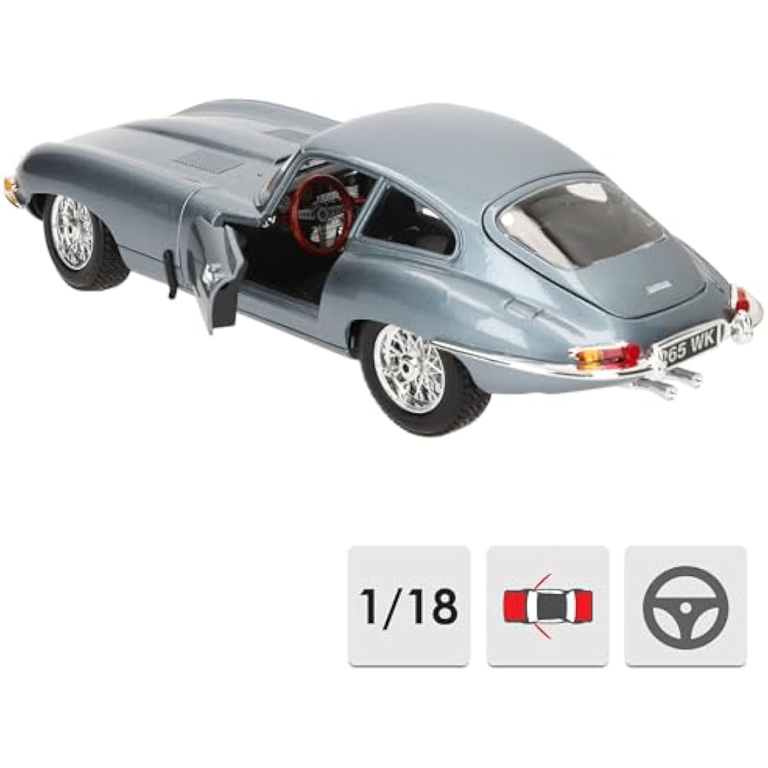 Bburago Jaguar E-Type Coupe 1961 - 1:18 Scale Diecast Model Car