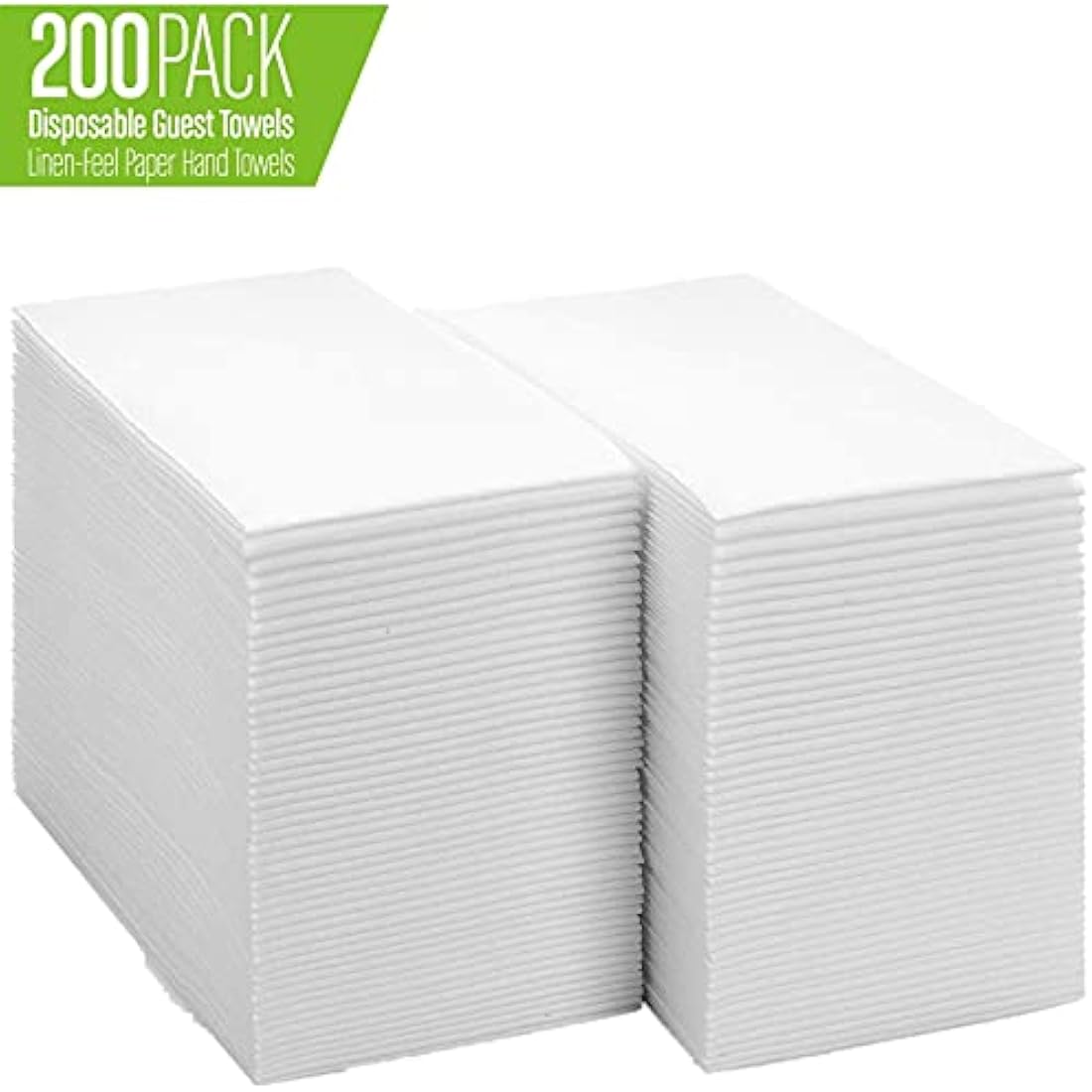 Jolof Store Linen-Feel Guest Towels | White Disposable Napkins | 200 Pack