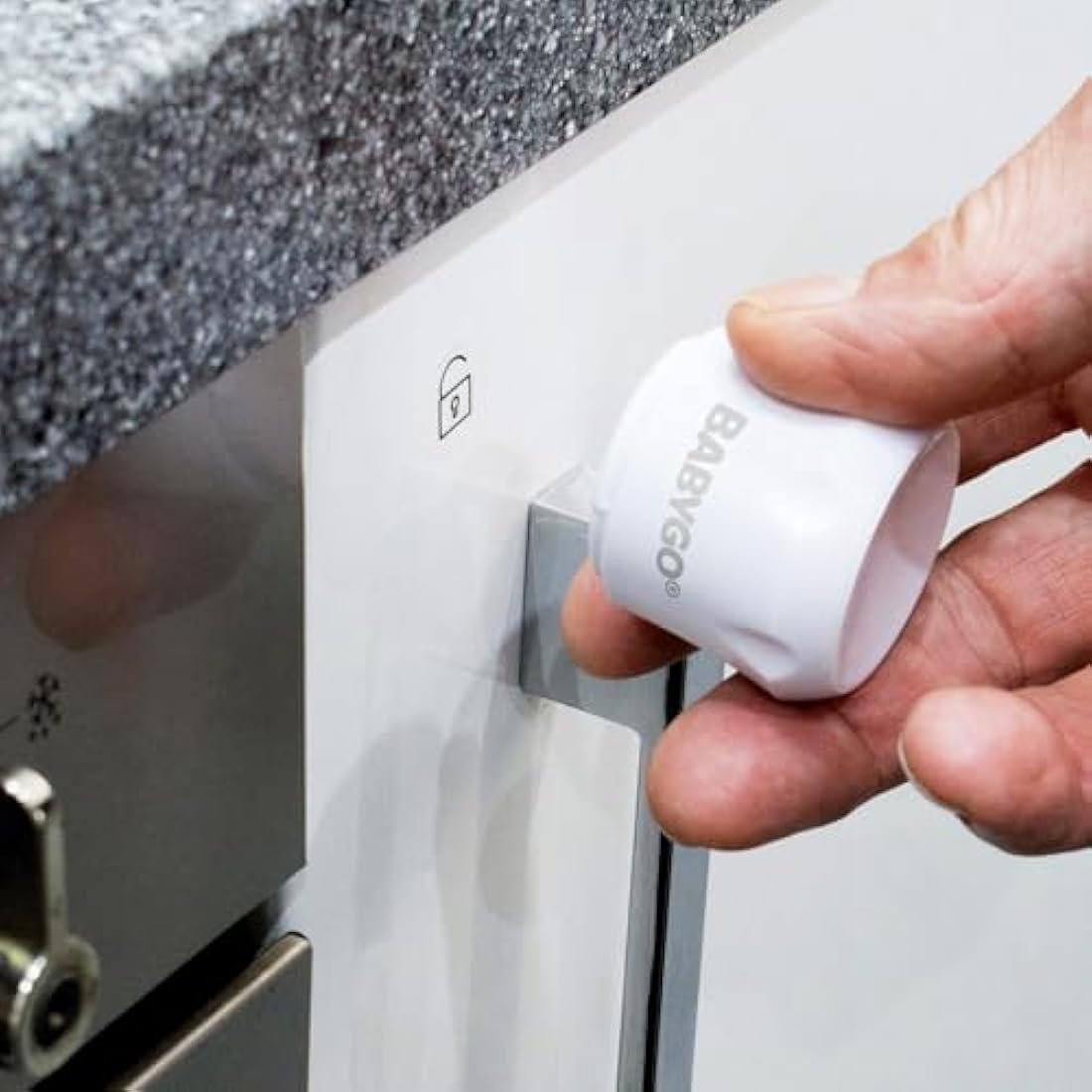 BABYGO Magnetic Child Safety Cupboard Locks - 10 Locks & 8 Corner Protectors
