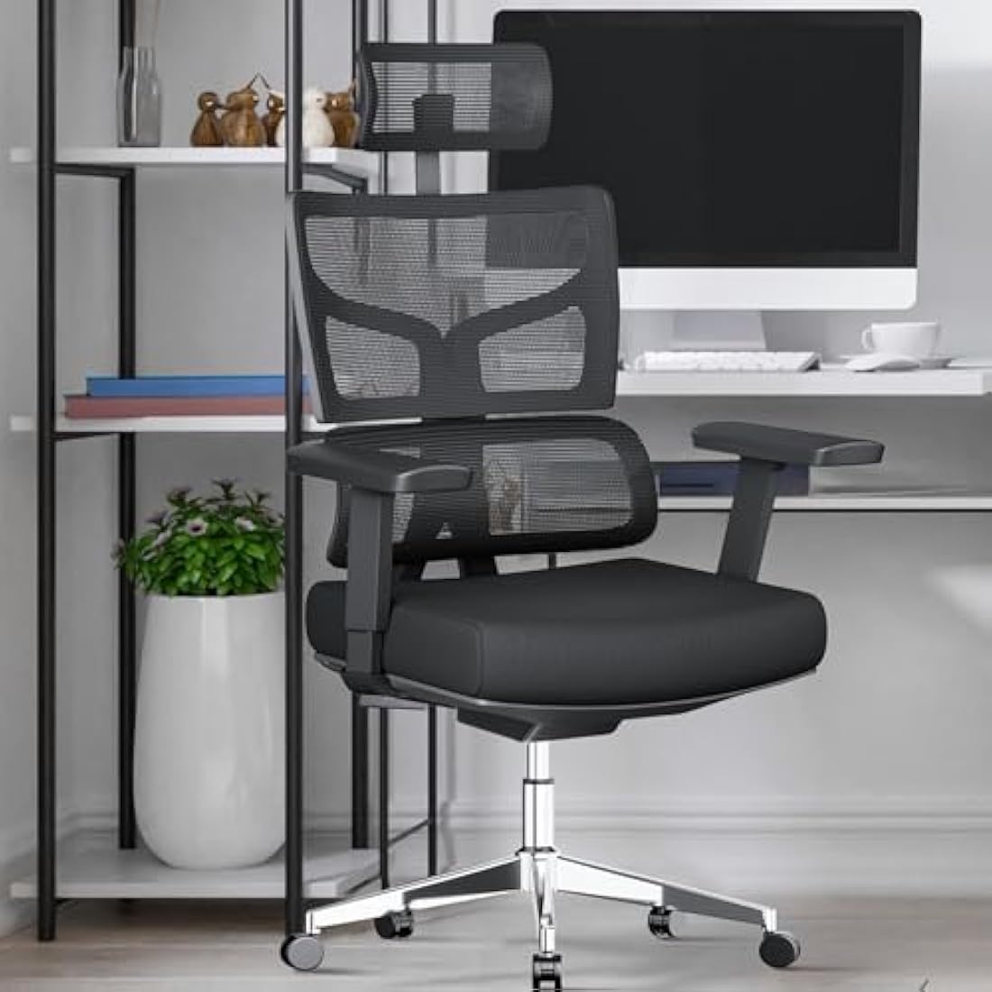 MELOKEA Big and Tall Ergonomic Office Chair - 200kg Heavy Duty Mesh Chair