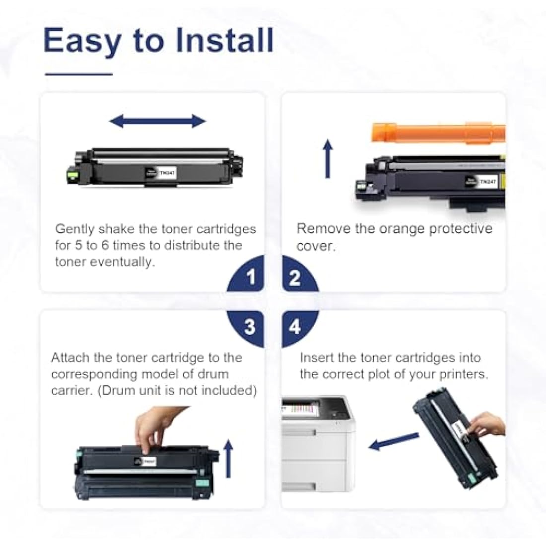 Colorfly TN-247 TN-243 Compatible Toner for Brother MFC-L3750CDW (4 Pack)