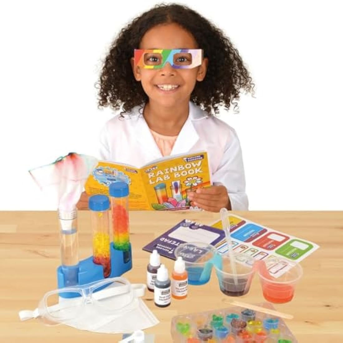 Galt Rainbow Lab Science Kit – 12 STEM Experiments for Kids Ages 5+