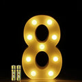 LED Marquee Number 8 Light – Battery Operated Party Decor