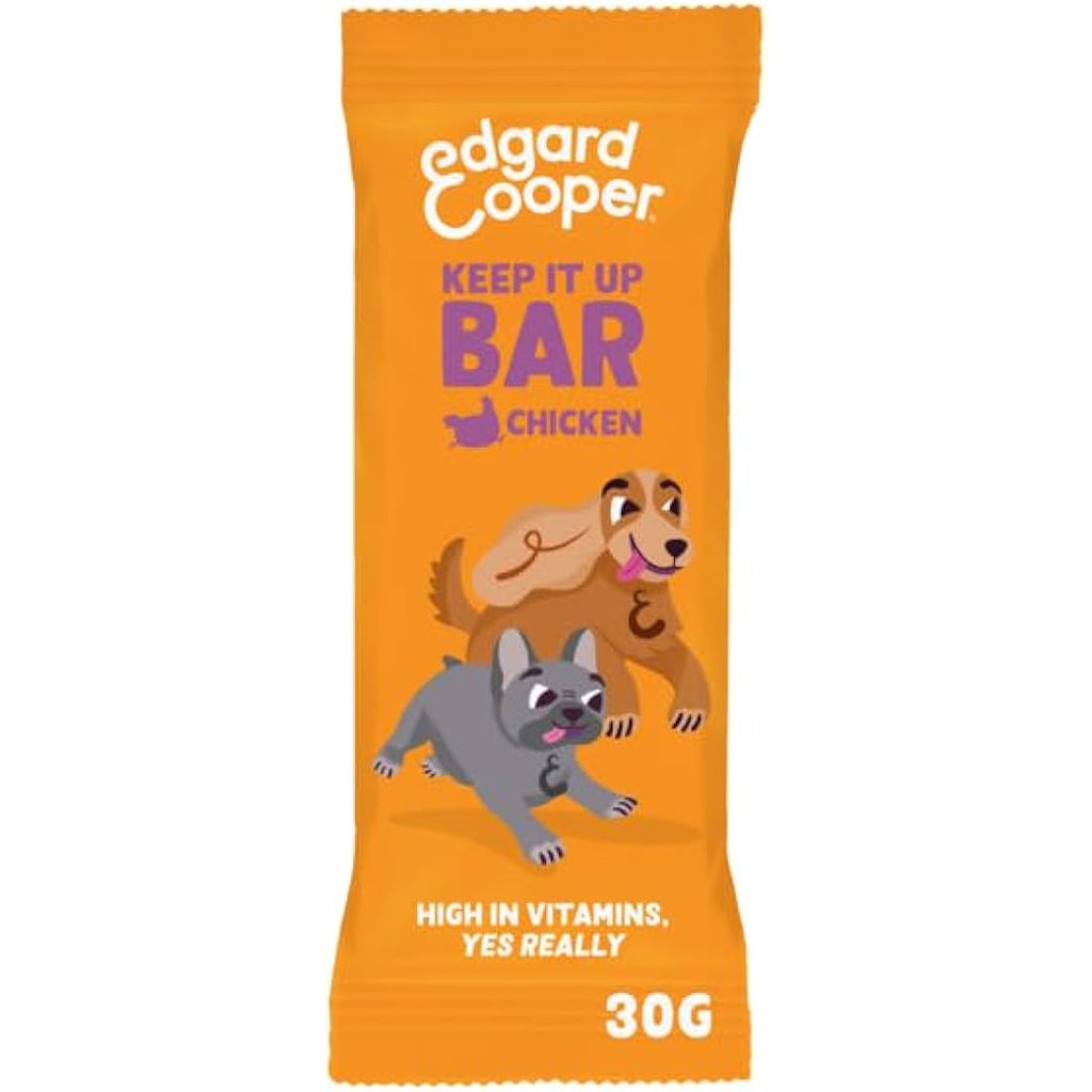 Edgard Cooper Chicken Dog Treats | Grain Free High Protein Bars (24x30g)