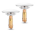 Jolof Store Pop Up Basin Sink Drain Plug – Brass Click Clack Stopper 2pcs