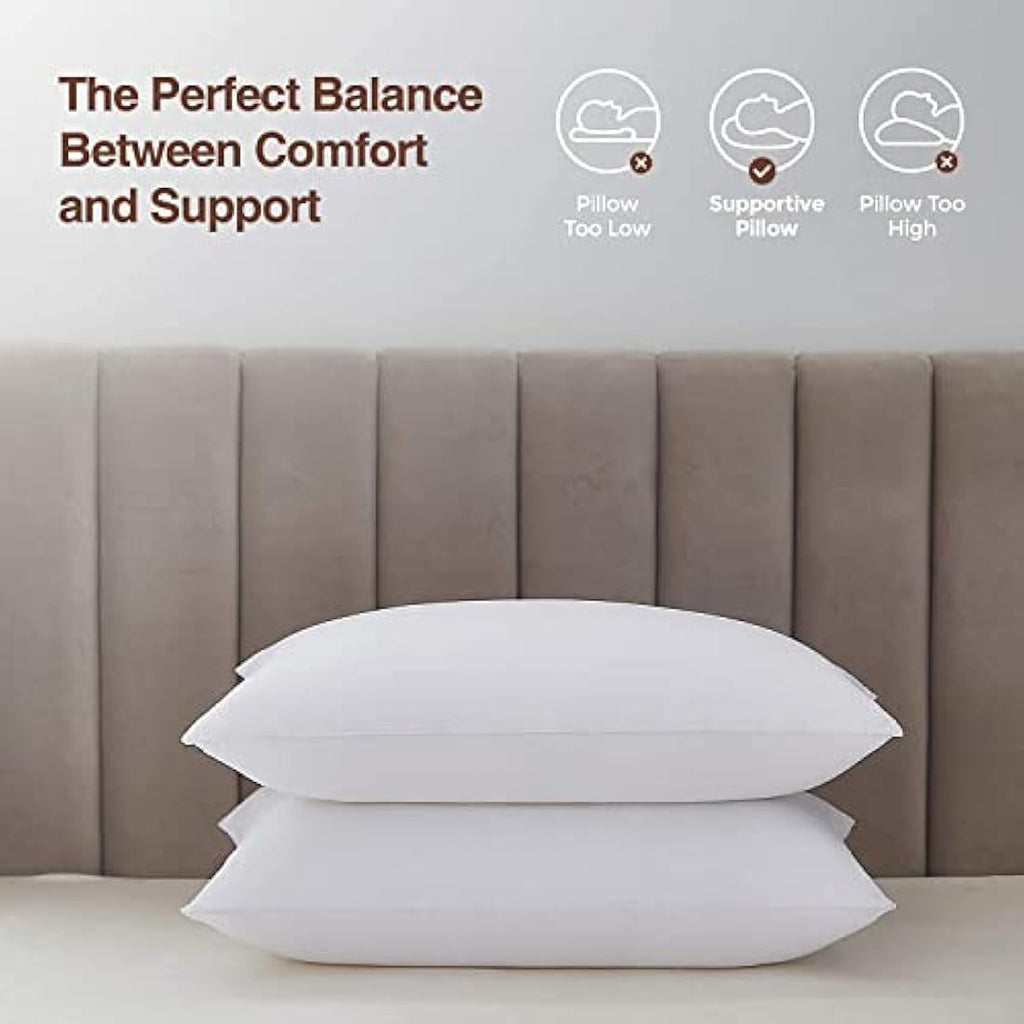 Bed Pillows 4 Pack – Firm Hotel Quality Support Pillows