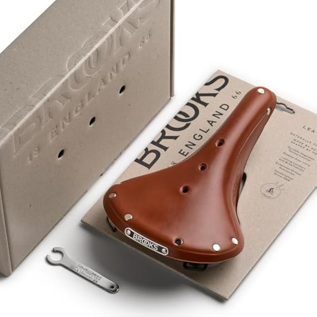 Brooks England B17 Leather Bicycle Saddle – Vegetable Tanned Steel