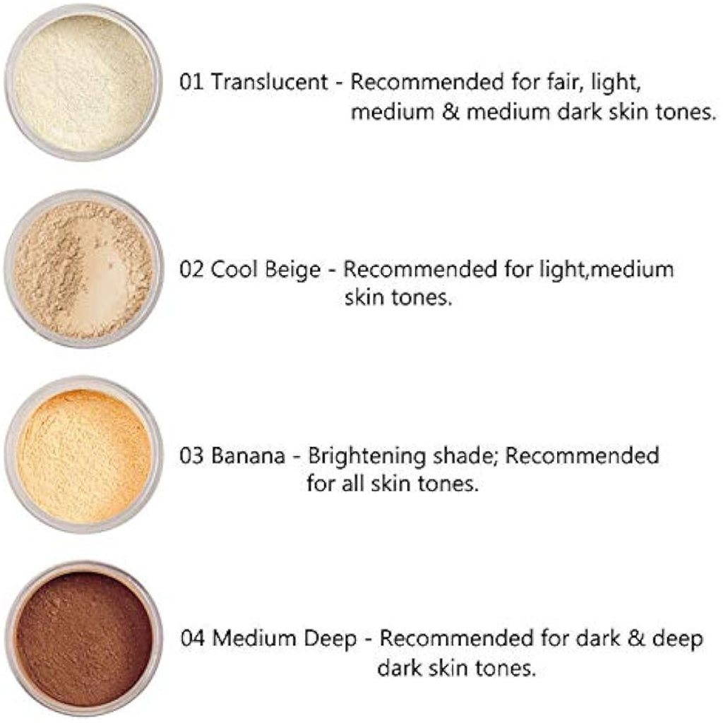 PHOERA Loose Setting Powder – Matte Finish Face Makeup (103 Banana)