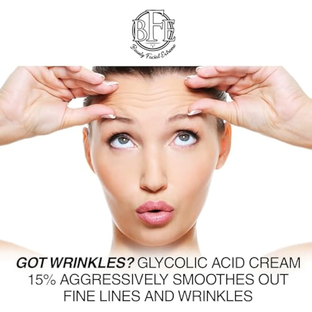 Glycolic Acid 15% Anti-Wrinkle Cream with Green Tea Extract