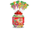 Colombina Bon Bon Bum Tropical Fruit Lollipops with Gum - 100 Count