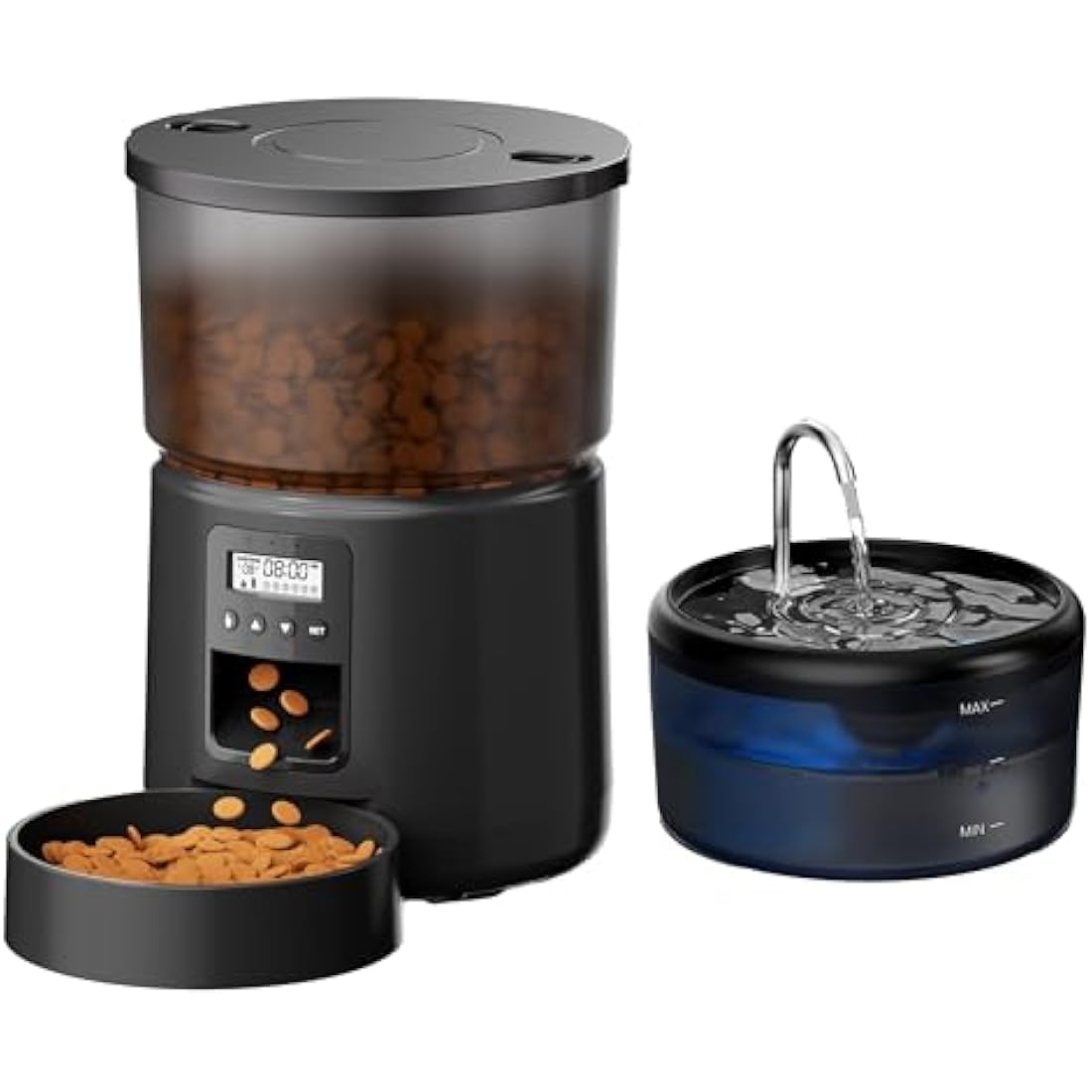 Automatic Cat Feeder and Water Fountain Set | 3L & 2.4L