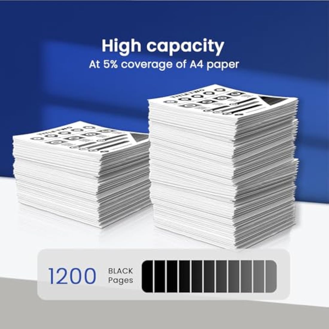 Hookink TN2510 Black Toner Cartridge 2-Pack for Brother HL-L2400DW