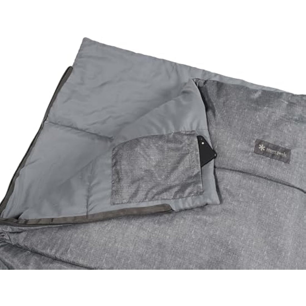 Snow Peak SS Single Sleeping Bag – Lightweight Grey Camping Duvet