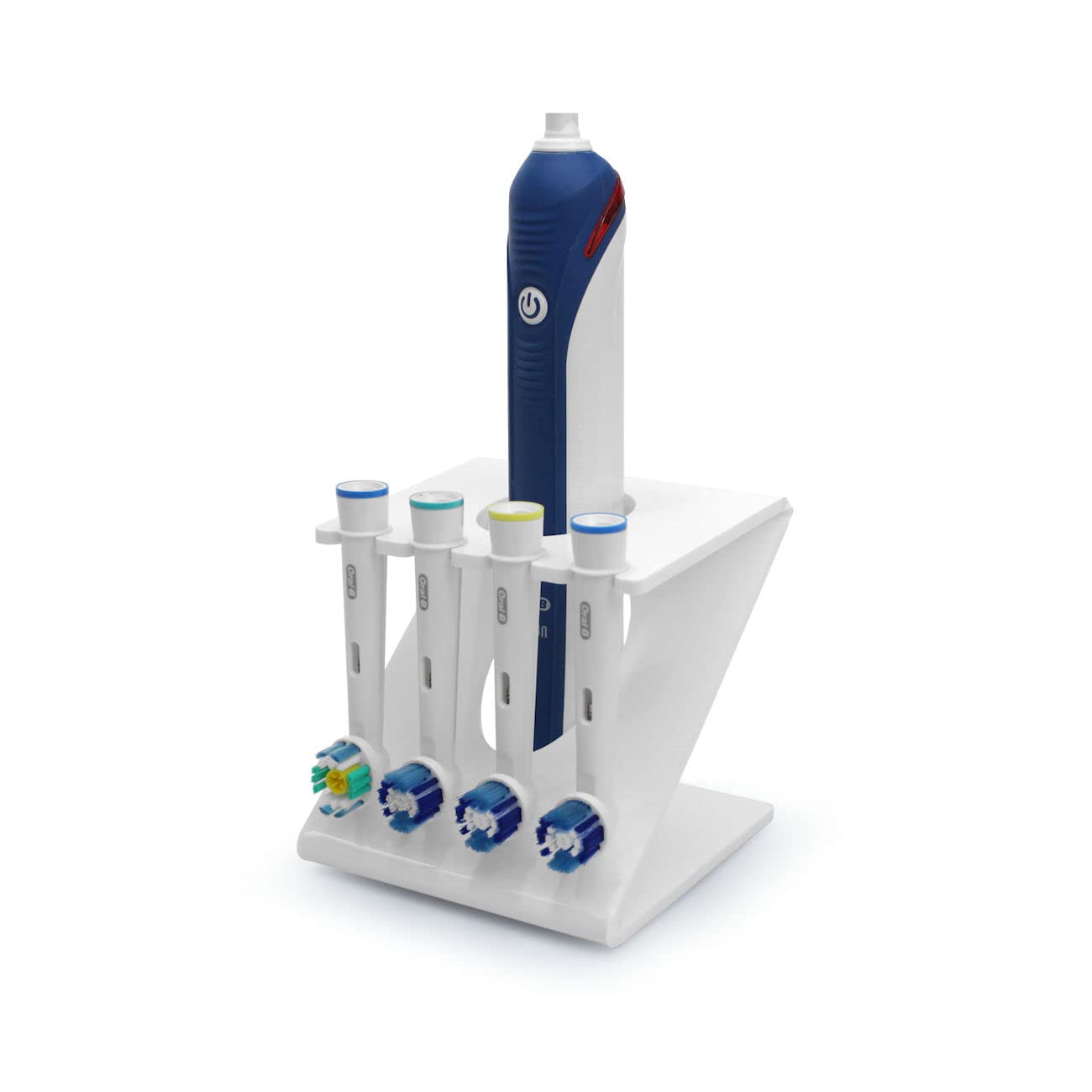 Electric Toothbrush Caddy & Head Holder for Oral-B | White