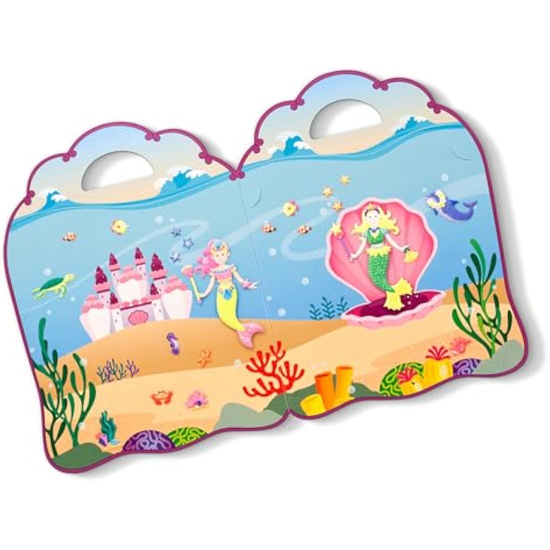 Melissa & Doug Mermaids Puffy Sticker Activity Book - 65 Reusable Stickers