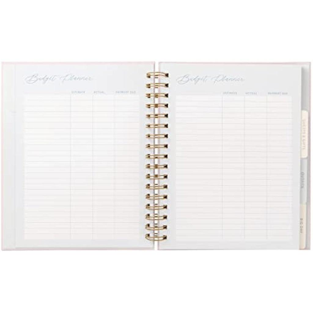 Busy B Wedding Planner Organiser – Pink and Gold Spiral Notebook