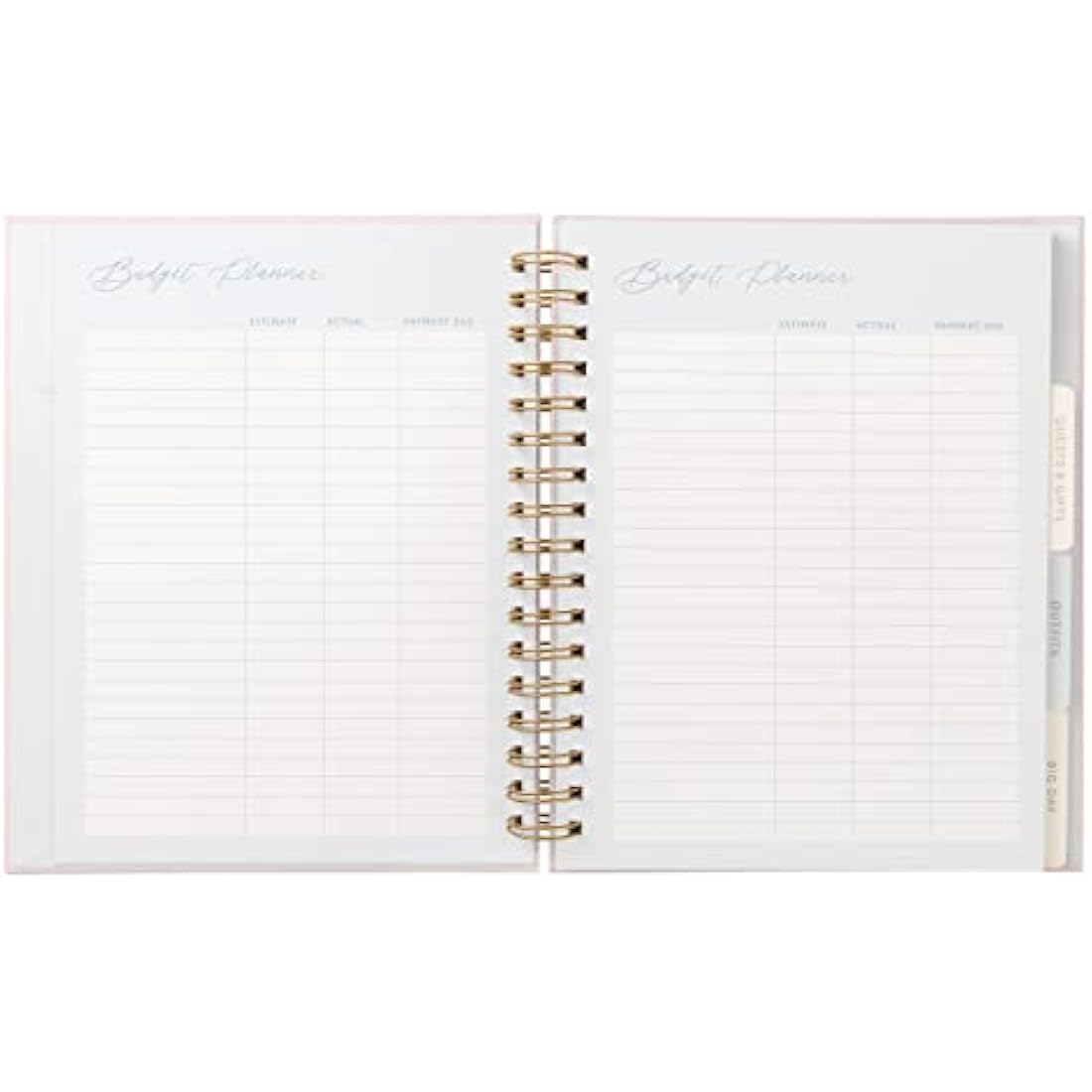 Busy B Wedding Planner Organiser – Pink and Gold Spiral Notebook