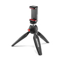 Manfrotto PIXI Mini Tripod with Universal Smartphone Clamp – Black